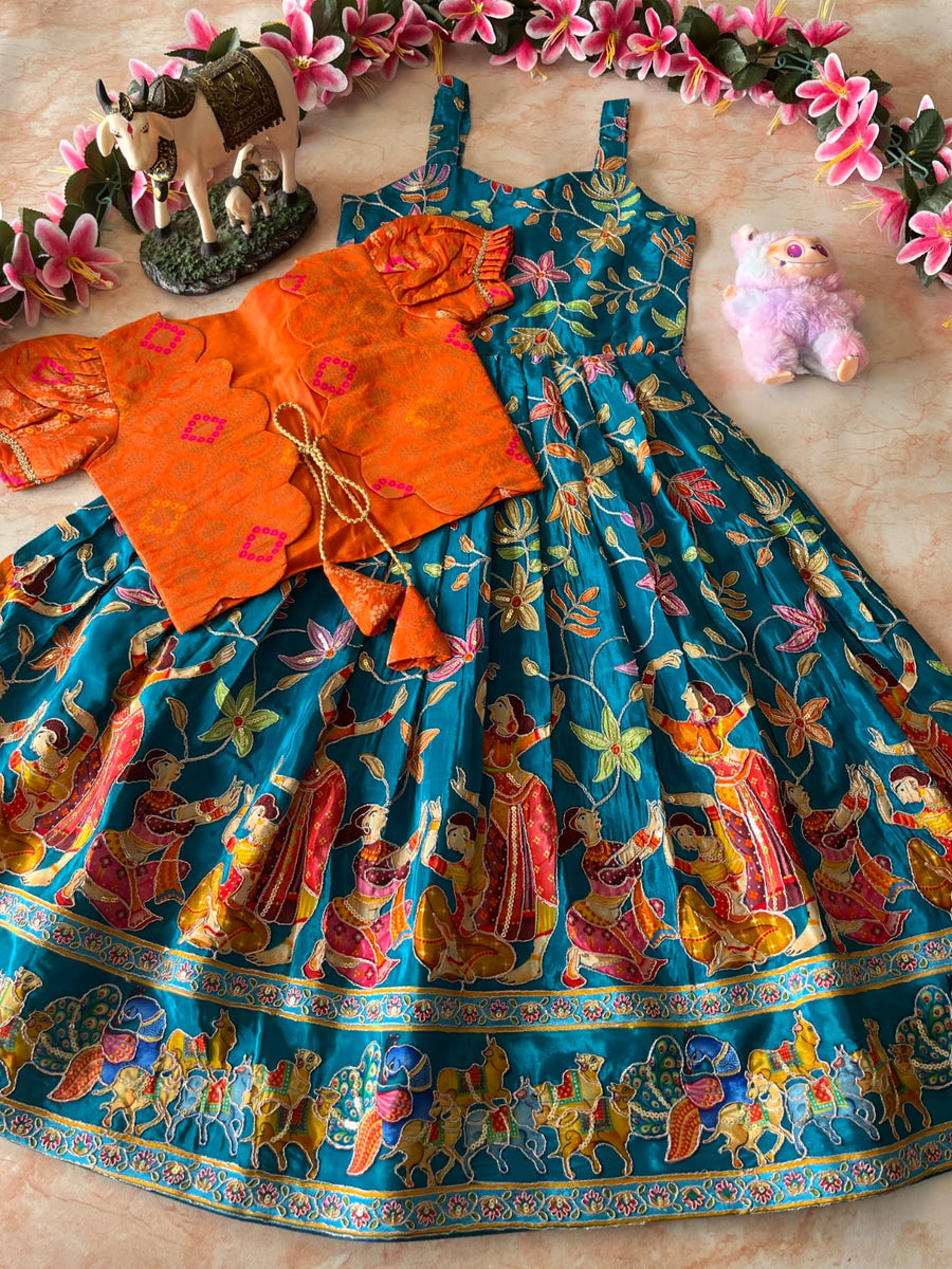 Beautiful kids gown with matching coat