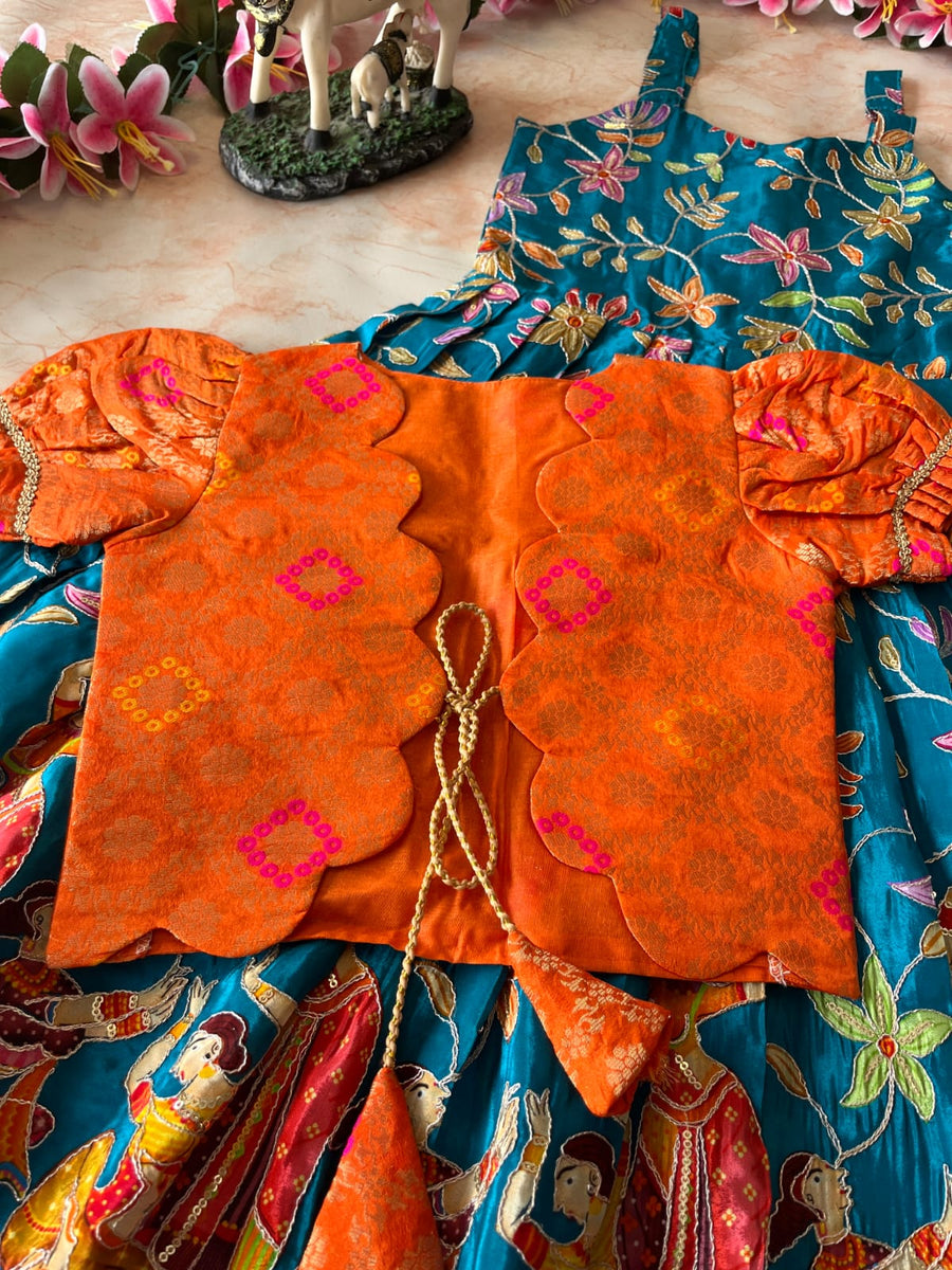 Beautiful kids gown with matching coat