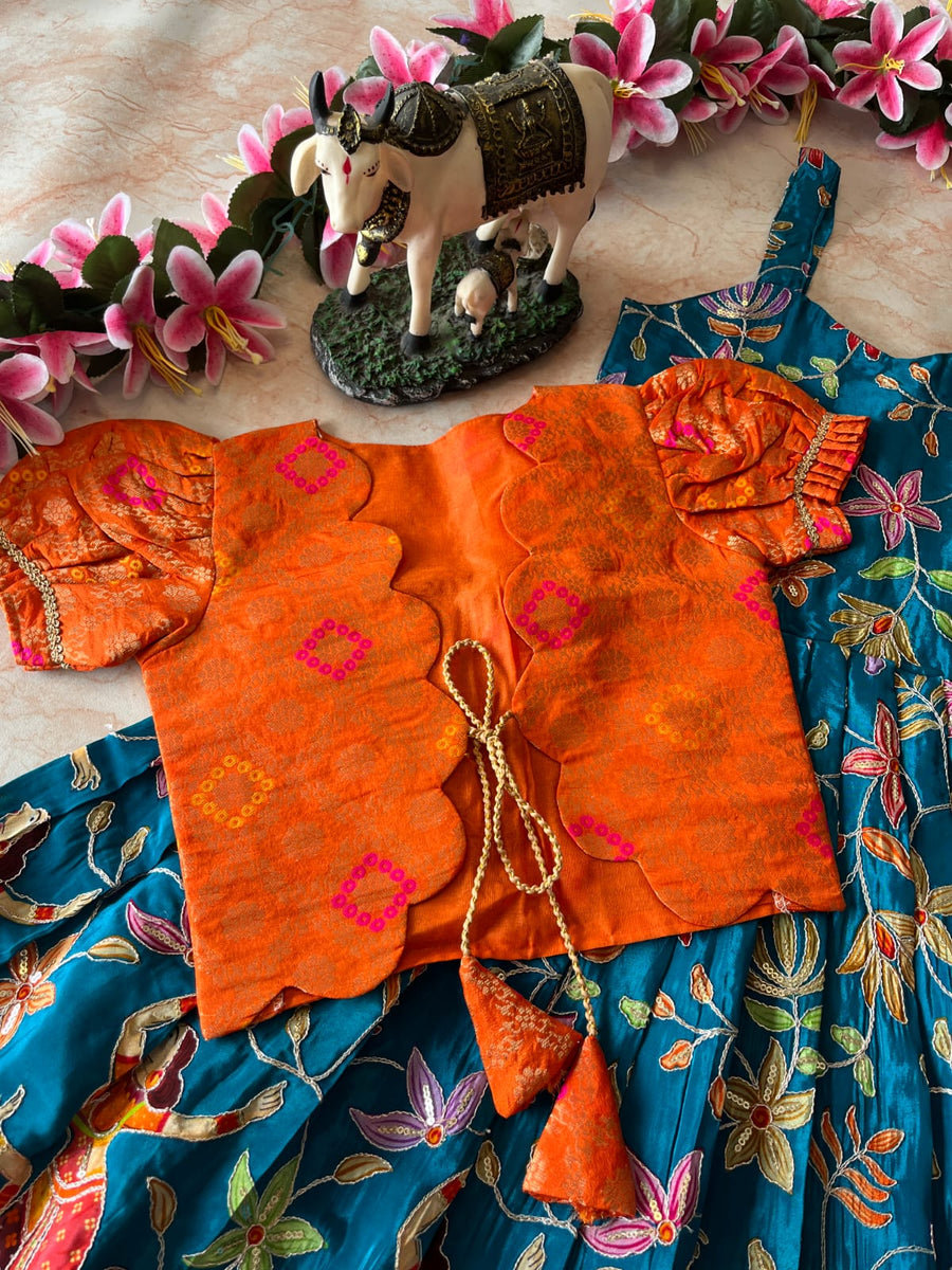 Beautiful kids gown with matching coat