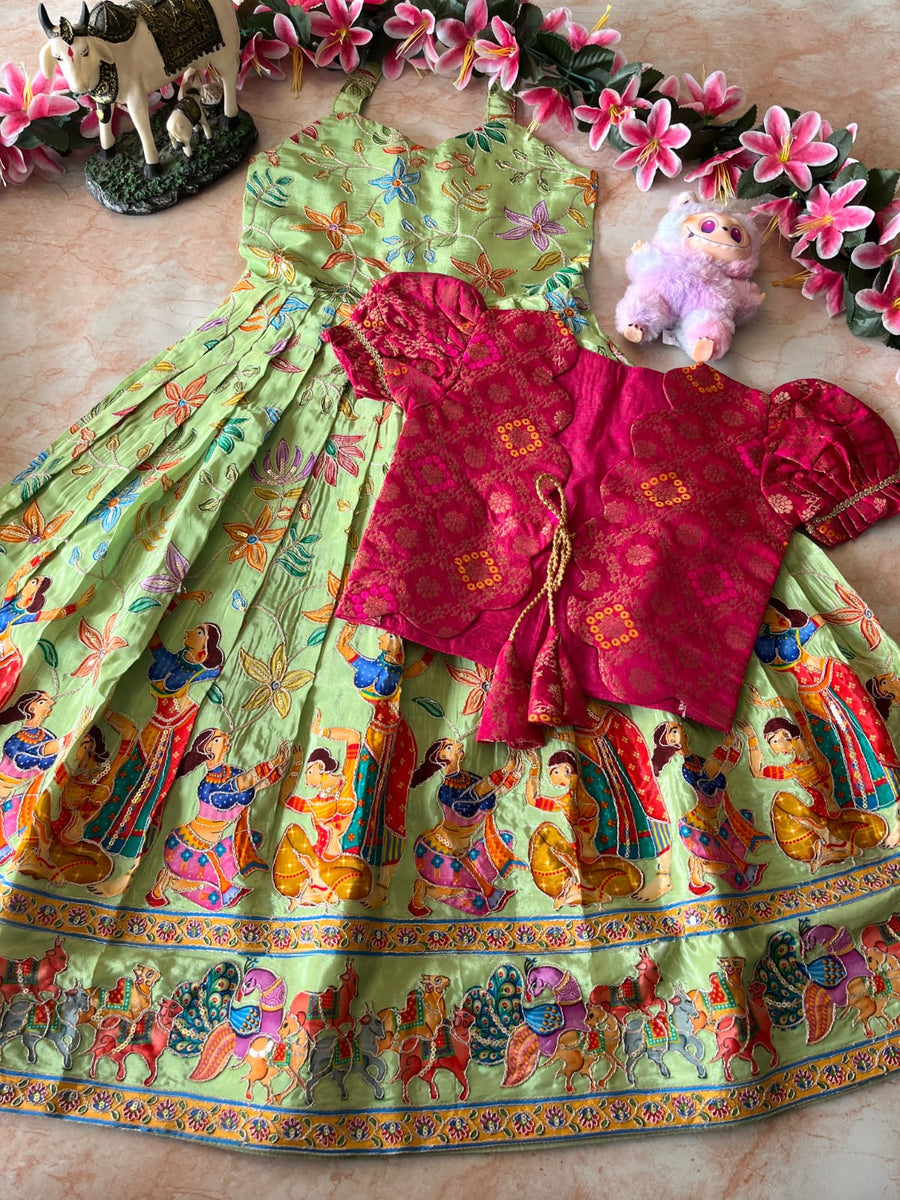 Beautiful kids gown with matching coat
