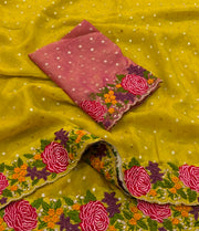 Elegant organza silk saree