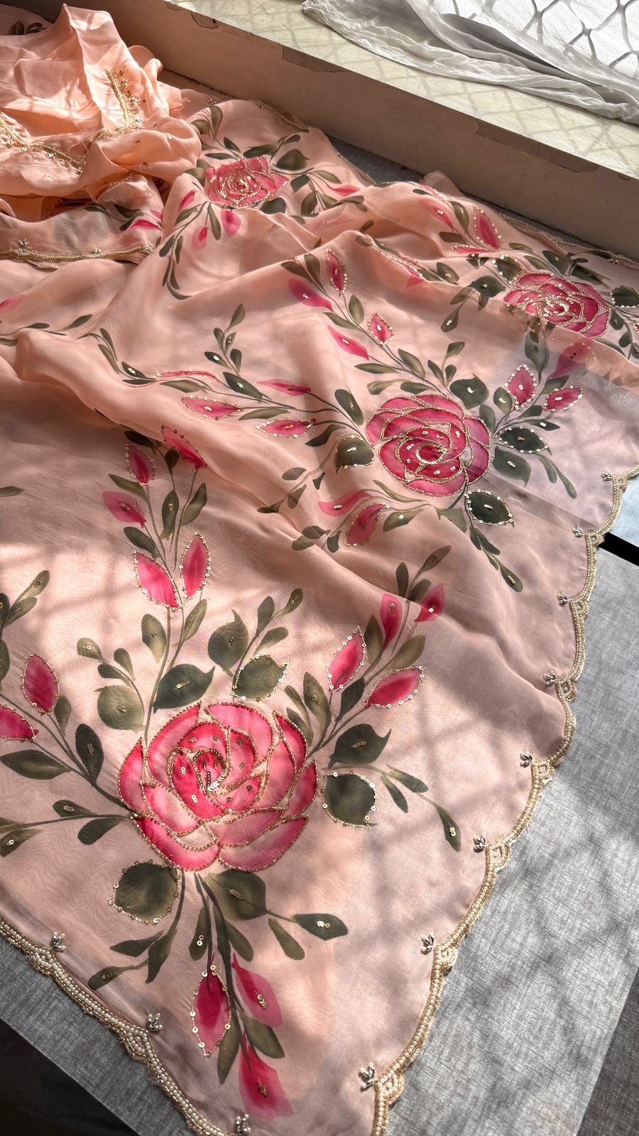 Pure soft organza saree
