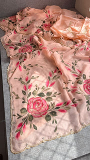 Pure soft organza saree