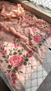 Pure soft organza saree