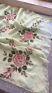 Pure soft organza saree
