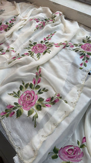 Pure soft organza saree