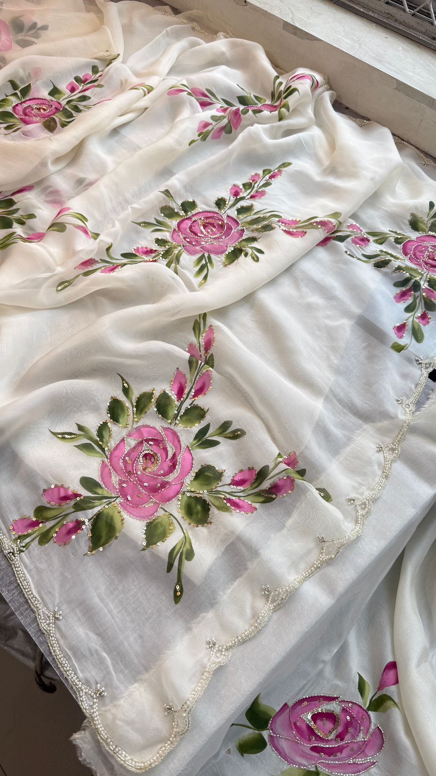 Pure soft organza saree