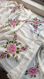 Pure soft organza saree