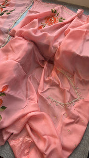Pure soft organza saree
