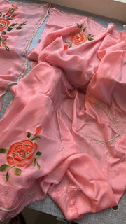 Pure soft organza saree