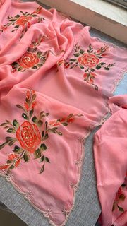 Pure soft organza saree