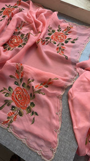 Pure soft organza saree