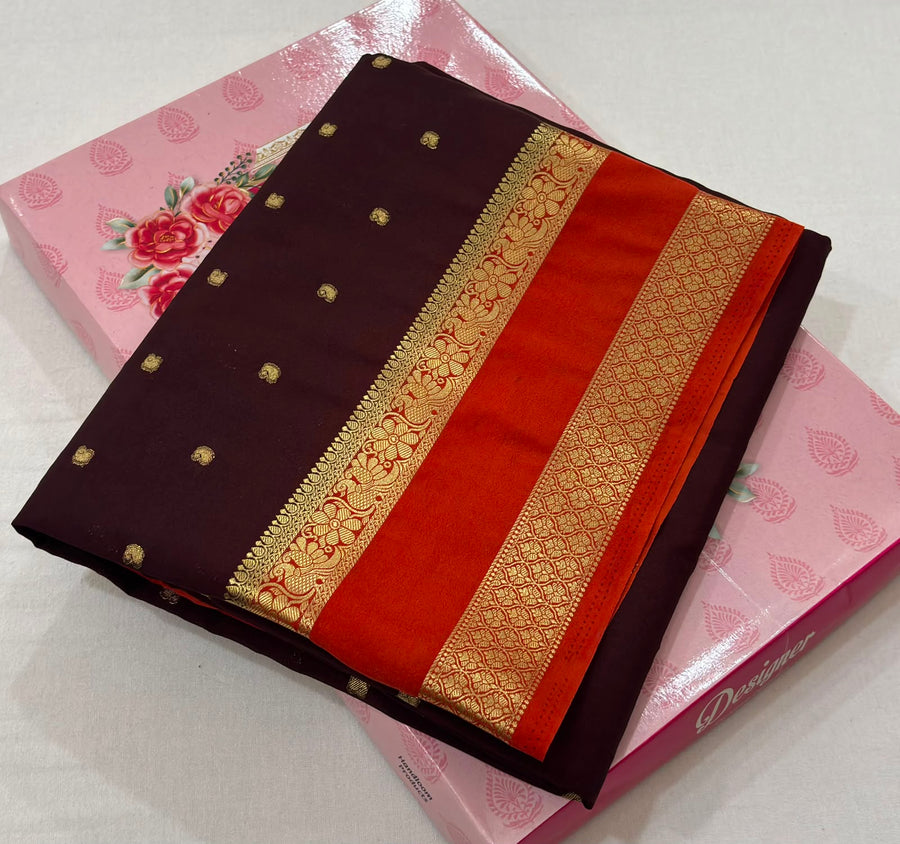 Premium Anushree Mysore Crepe Silk Saree