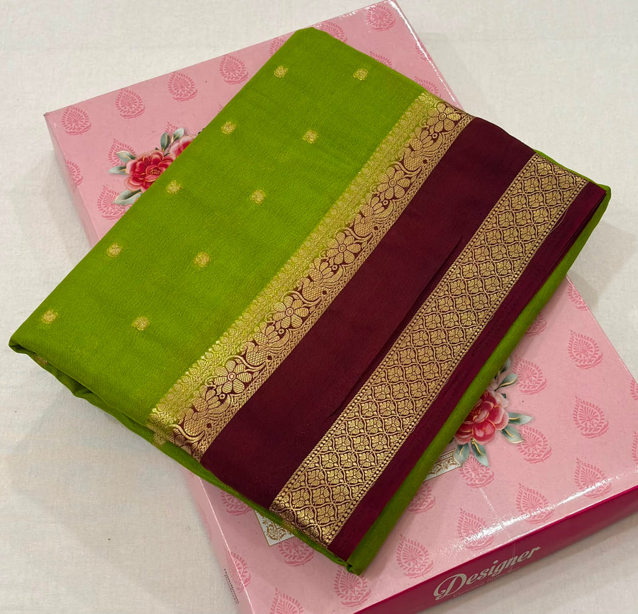 Premium Anushree Mysore Crepe Silk Saree