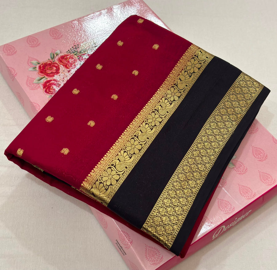 Premium Anushree Mysore Crepe Silk Saree
