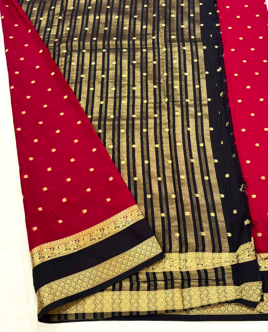 Premium Anushree Mysore Crepe Silk Saree