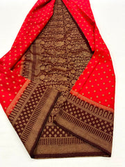 Premium Banarasi Khadi Georgette Saree