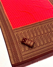 Premium Banarasi Khadi Georgette Saree
