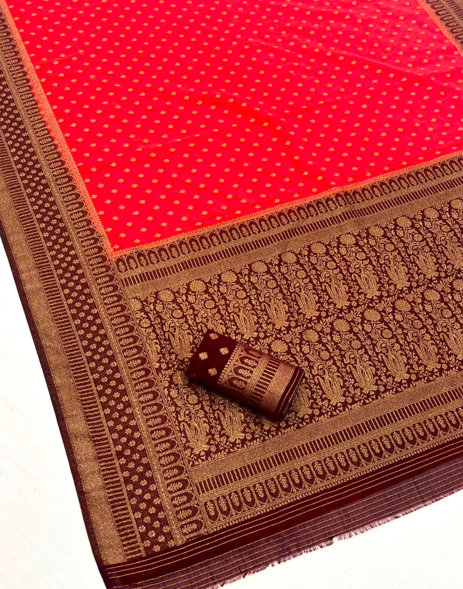 Premium Banarasi Khadi Georgette Saree