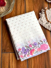 Organza Tissue embroidered saree