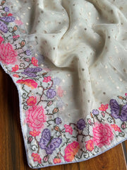 Organza Tissue embroidered saree