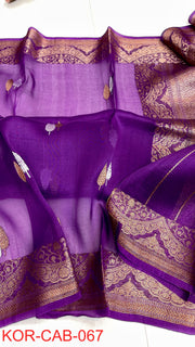 Kora Banarasi Saree crafted in pure silk