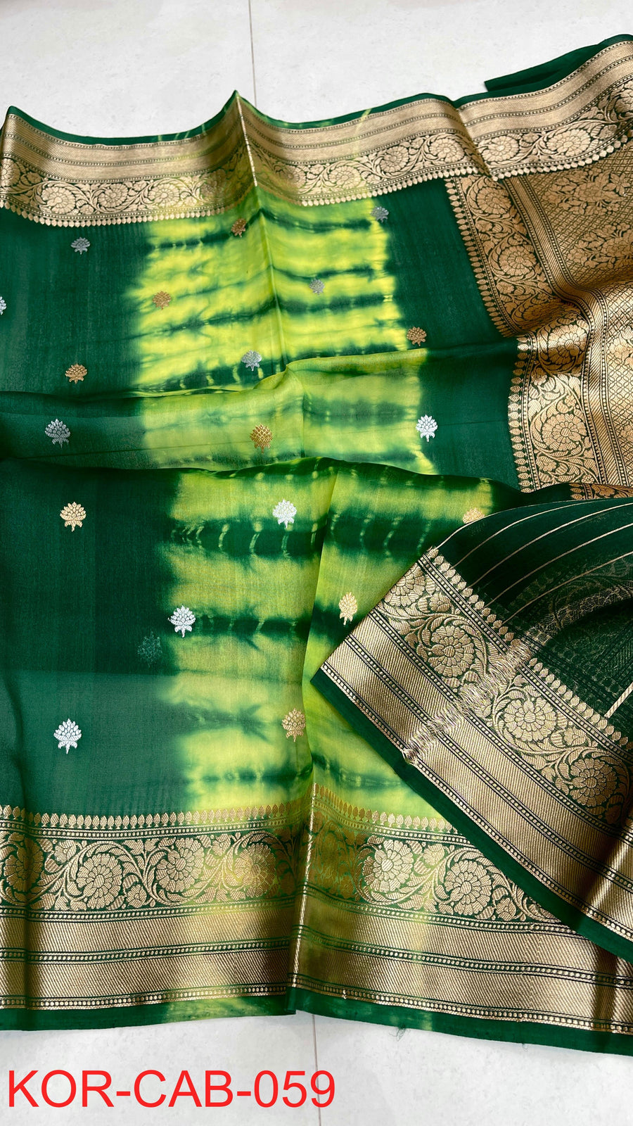 Kora Banarasi Saree crafted in pure silk