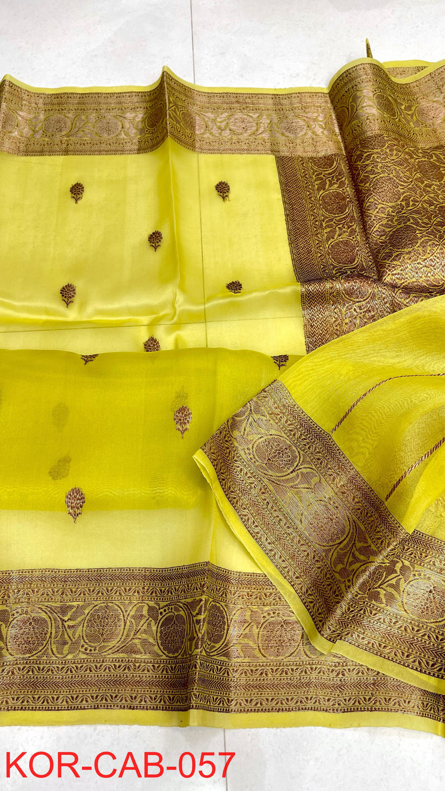 Kora Banarasi Saree crafted in pure silk