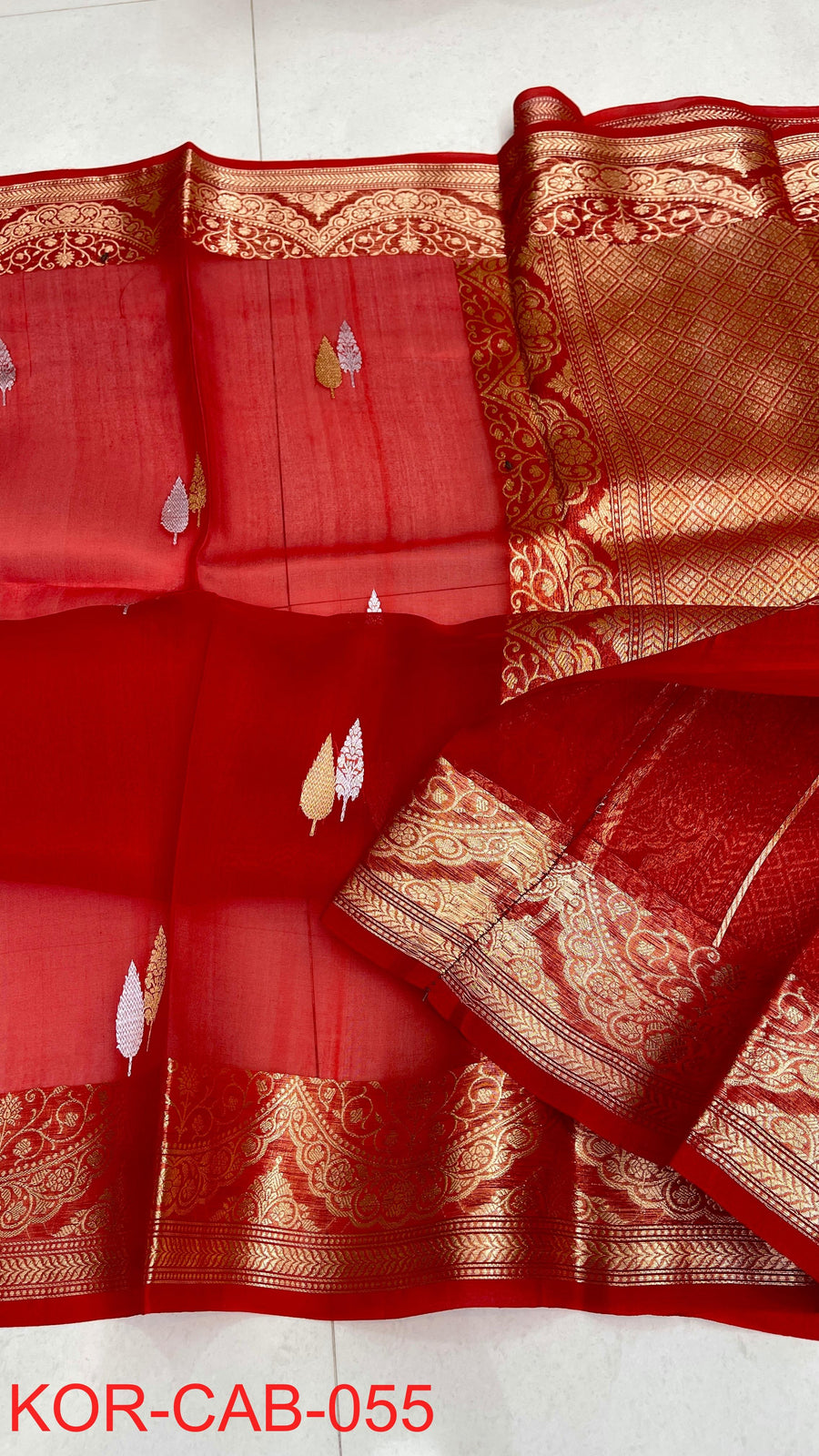 Kora Banarasi Saree crafted in pure silk