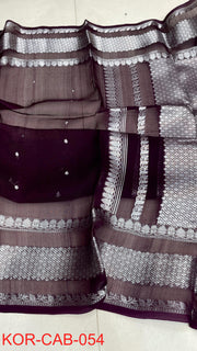 Kora Banarasi Saree crafted in pure silk
