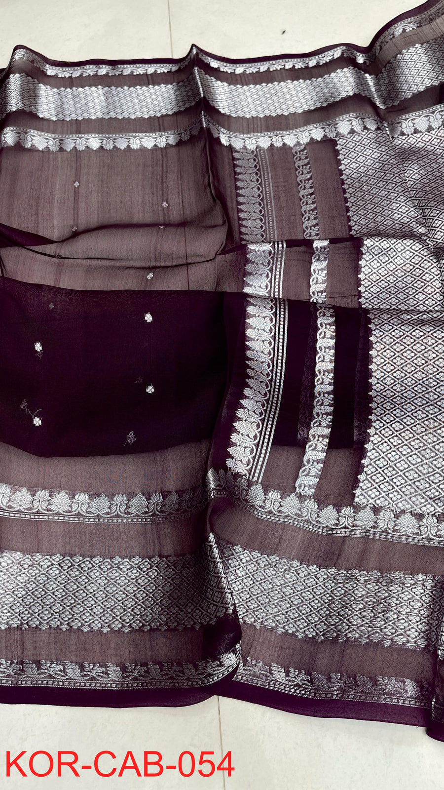Kora Banarasi Saree crafted in pure silk
