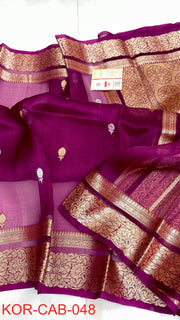 Kora Banarasi Saree crafted in pure silk
