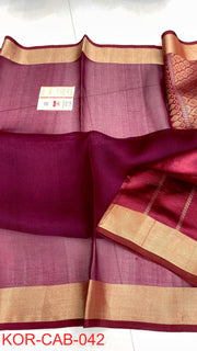Kora Banarasi Saree crafted in pure silk