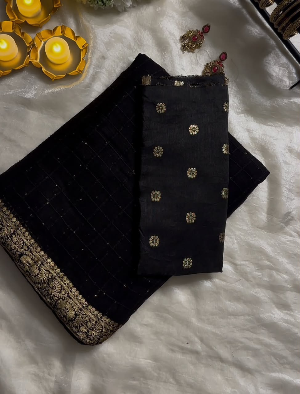 Viscose Georgette Sequence Saree