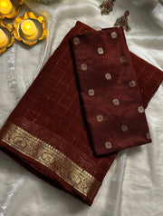 Viscose Georgette Sequence Saree