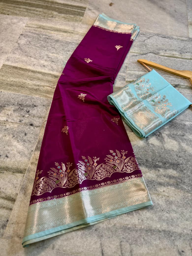 Banarasi katan silk sarees