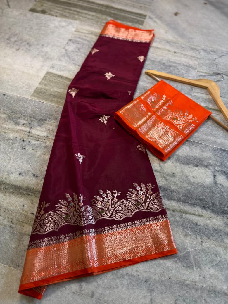 Banarasi katan silk sarees