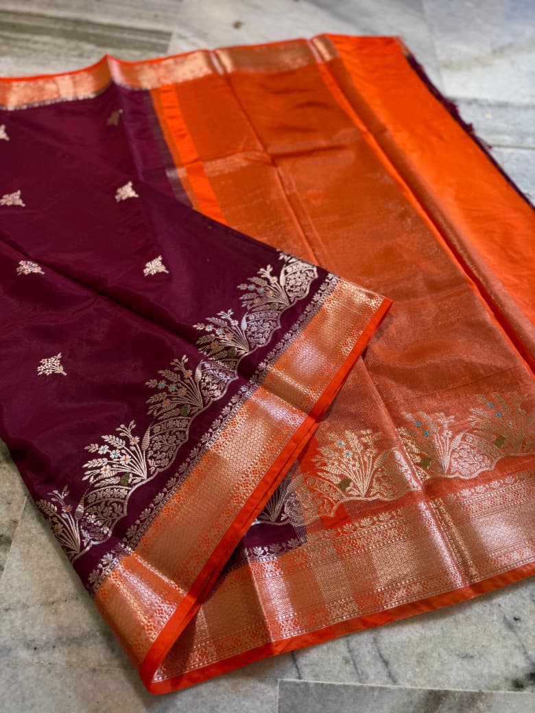 Banarasi katan silk sarees