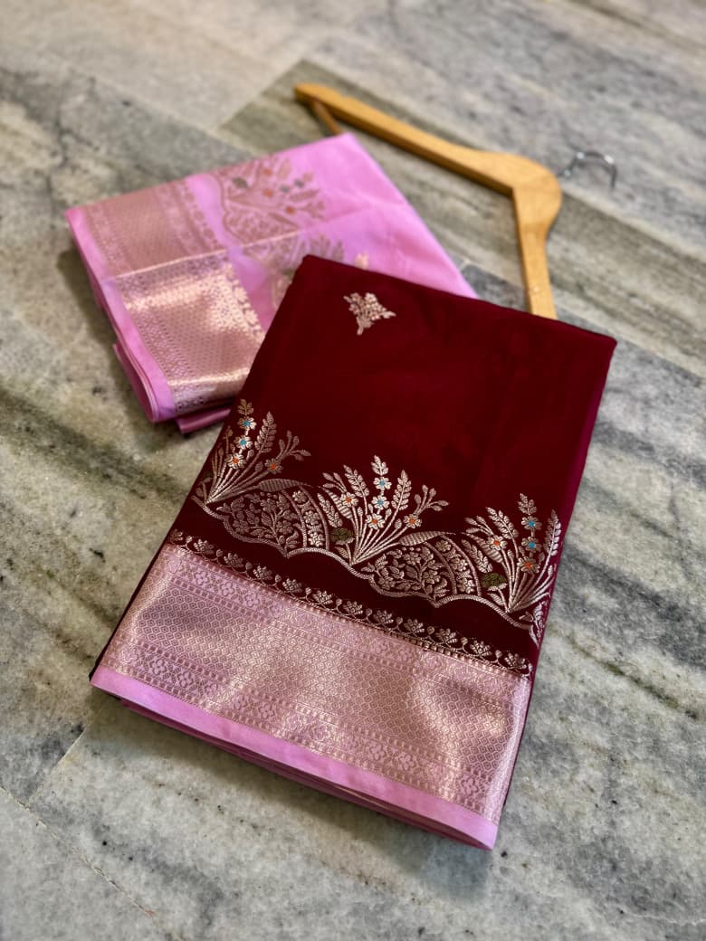 Banarasi katan silk sarees