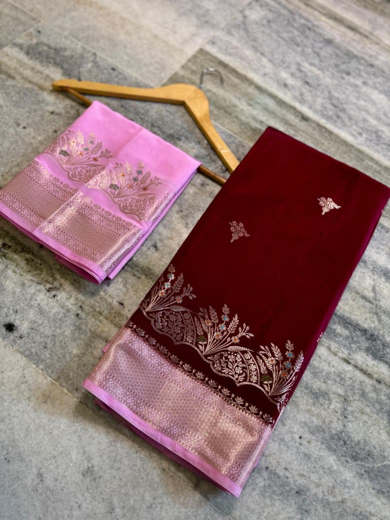 Banarasi katan silk sarees