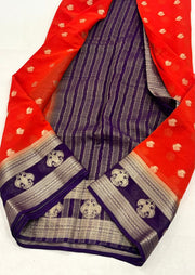 Khadi Banarasi georgette saree