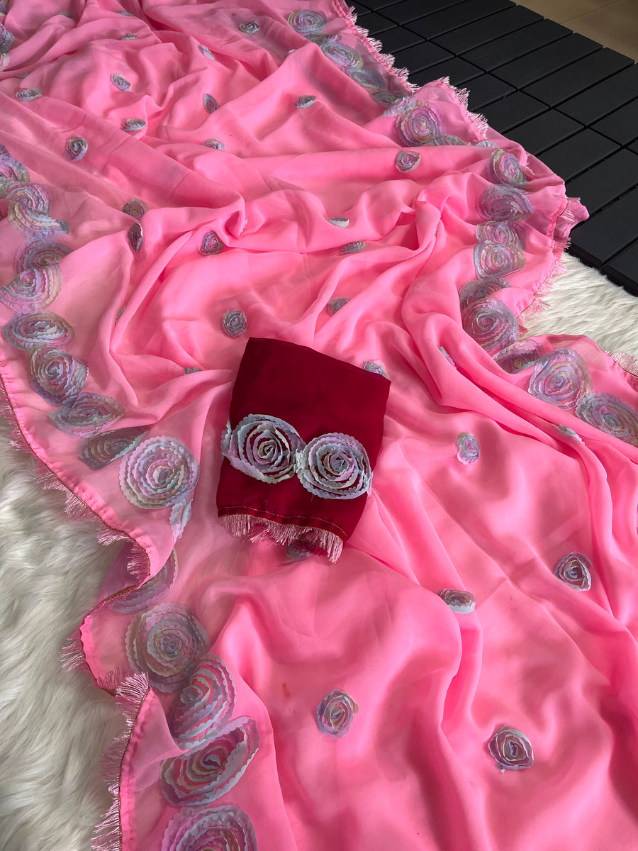 Premium Georgette saree