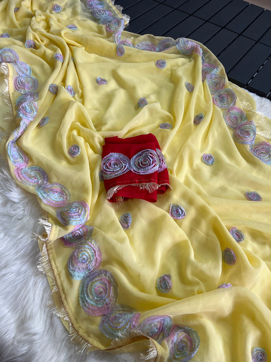 Premium Georgette saree