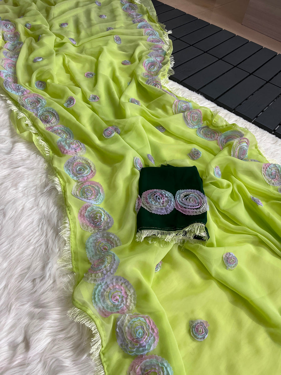 Premium Georgette saree