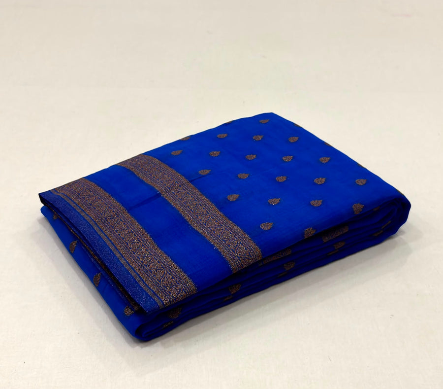 Premium Banarasi Khadi Weightless Georgette Saree