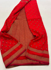 Premium Banarasi Khadi Weightless Georgette Saree
