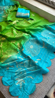 Pure soft munga silk Banarasi saree