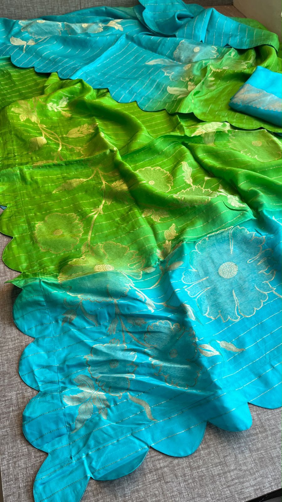 Pure soft munga silk Banarasi saree