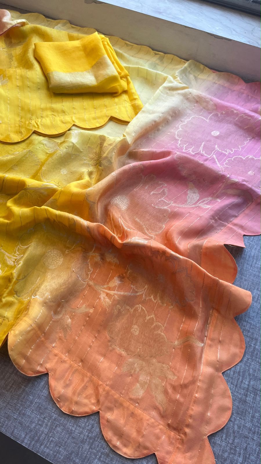 Pure soft munga silk Banarasi saree