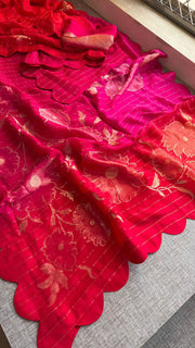 Pure soft munga silk Banarasi saree